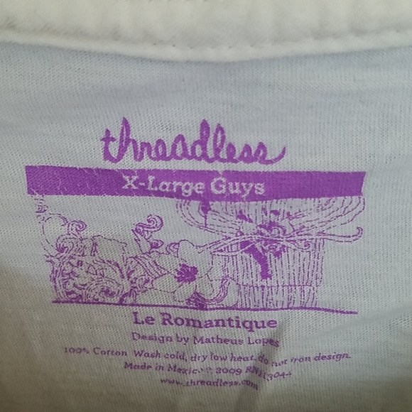 🎉HP🎉NWOT Vintage Threadless Multivolot Le Romantique graphic tee. Size XL. - Picture 3 of 3